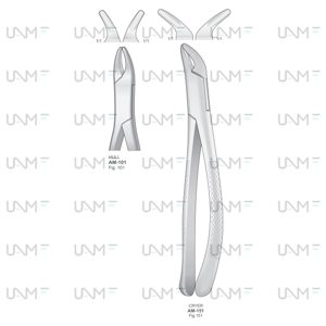 CRYER-HULL Extracting Forceps, American Pattern