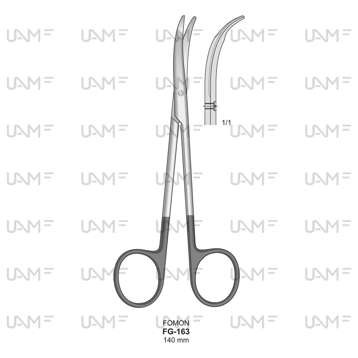FOMON Serrated scissors 