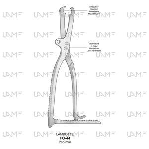 LAMBOTTE Bone holding forceps