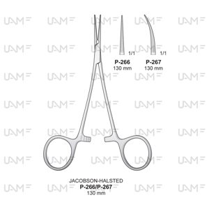 JACOBSON HALSTED Hemostatic Forceps for preparation and ligature