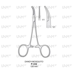 DANDY MOSQUITO Hemostatic Forceps for preparation and ligature